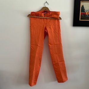 Iman Orange Stretch Jeans Size S